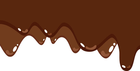 Melted Chocolate Corner Border
