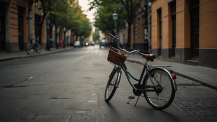 Obraz premium bicycle on the street