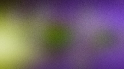 Vibrant grunge grainy background, green purple noise texture color gradient, backdrop header poster banner design