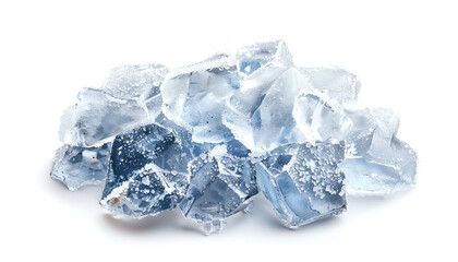 heap of salt isolated on white background with clipping path