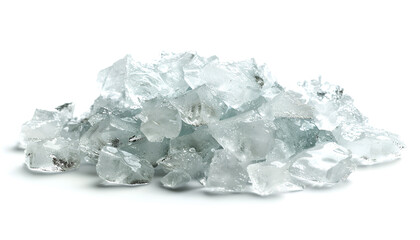 Obraz premium heap of salt isolated on white background with clipping path