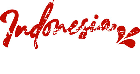 Grunge Indonesian Independence Day Lettering