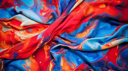 Marbled pattern with colorful accents.