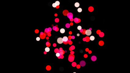 red and white lights