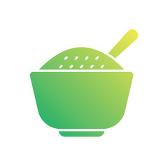Rice bowl vector icon