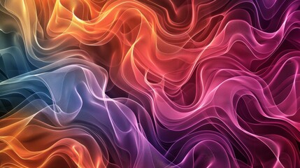 Obraz premium Abstract Swirling Pattern of Colorful Smoke