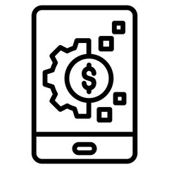 Fintech  Icon Element For Design