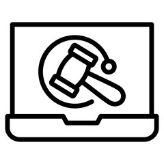 Legaltech  Icon Element For Design