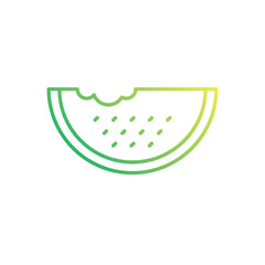 Fototapeta premium Watermelon vector icon