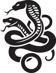Snake tattoo design silhouette vector art work EPS file