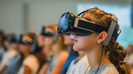 Imagine a virtual reality classroom where students from around the world gather to learn in an immersive environment, breaking geographical barriers and revolutionizing education.