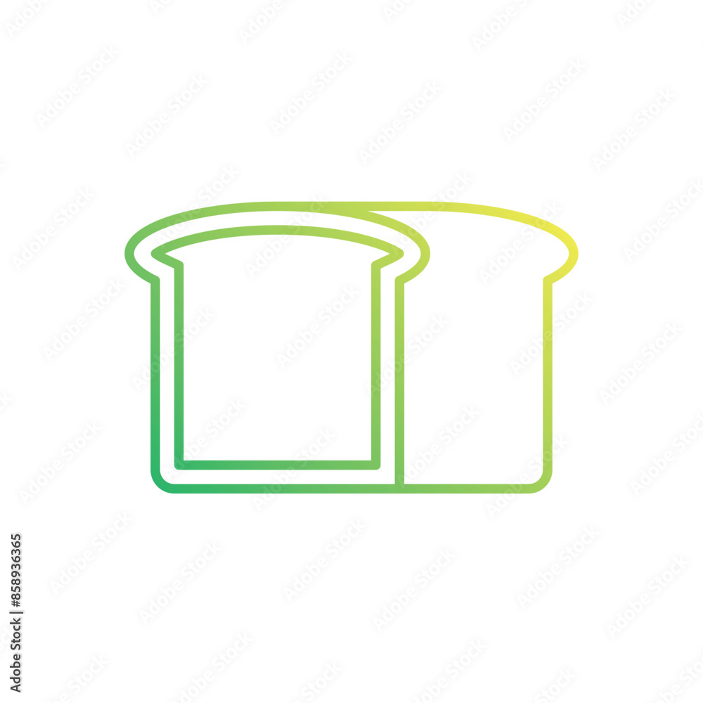 Wall mural bread vector icon