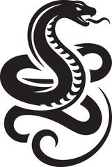 Snake tattoo design silhouette vector art work EPS file