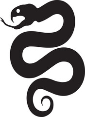 Snake tattoo design silhouette vector art work EPS file