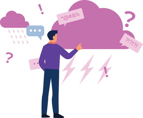 The boy is decidedly fatigued.