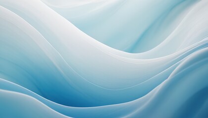 blue and white background with smooth satin or silk wavy folds