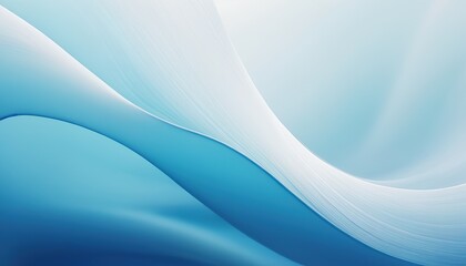 Fototapeta premium blue and white background with smooth satin or silk wavy folds