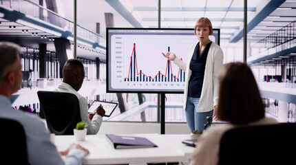 Corporate Business Presentation In Office