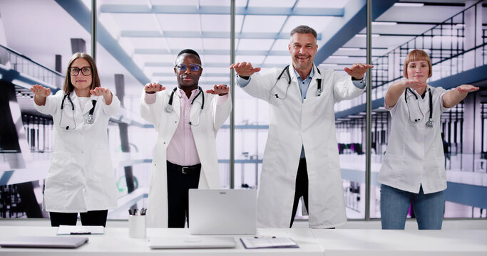 Fitness Exercise Workout For Group