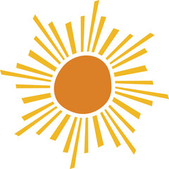 Minimal Sun illustrations sunny Element