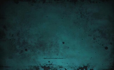 Fototapeta premium Seamless Glowing green black blue grainy background dark noise texture banner poster backdrop design copy space. Dark matte background with space for design. Toned fabric surface. Template. Empty