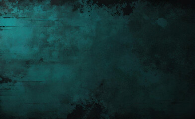 Seamless Glowing green black blue grainy background dark noise texture banner poster backdrop design copy space. Dark matte background with space for design. Toned fabric surface. Template. Empty