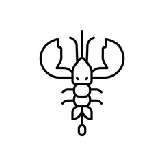Shrimp vector icon