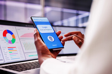 Successful African American Businesswoman Managing Accounts