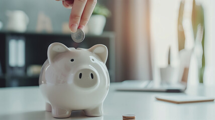 豚の貯金箱にお金をいれる予定