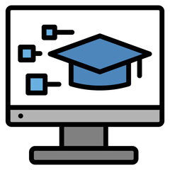 Edtech  Icon Element For Design