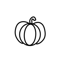 Handdrawn pumpkin outline