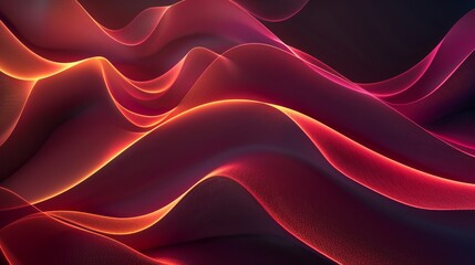 Fototapeta premium Abstract Red and Orange Swirling Waves