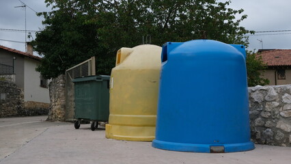 Trash selection. Urban waste collection. One of the ways to preserve the environment.