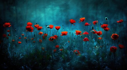 Obraz premium poppies in the field