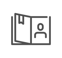 Team work related icon outline and linear vector.	
