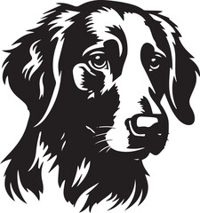 Majestic Silhouette of a Dog Against a Vibrant Sunset Sky