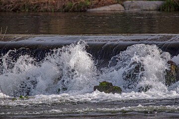 Fototapeta premium the force of water after a big rain