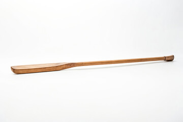 Wooden Oar on White Background