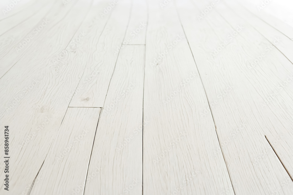 Poster White Wooden Floor