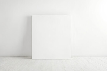 White Wall and Wood Floor Background