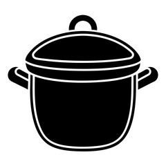 vector pot icon silhouette illustration.