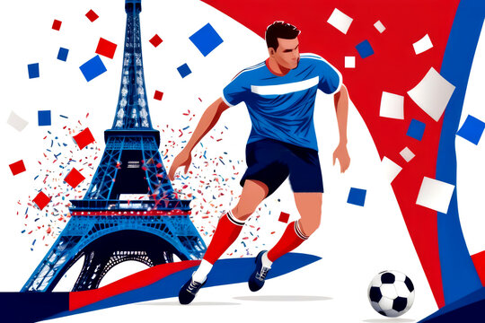 paris sport olympic 2024 ceremony, water color commencement