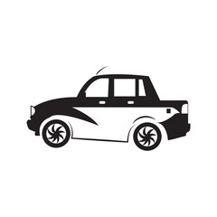 saloon car icon logo vector design