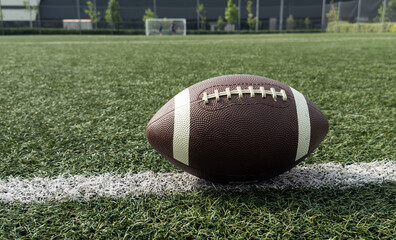 American football on the line