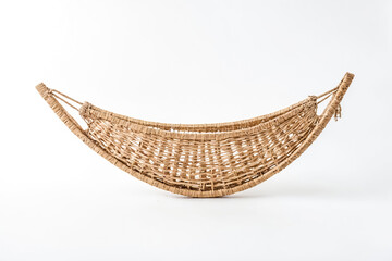 Fototapeta premium Woven Basket Isolated on White Background