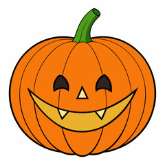 Halloween pumpkin vector  illustration 