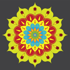 This is simple and vector mandala and it is editable.