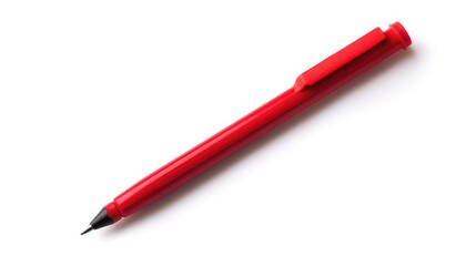 Red marker with space isolated on white background