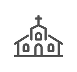 Buildings related icon outline and linear vector.	
