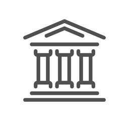 Buildings related icon outline and linear vector.	
